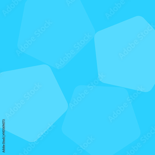 Abstract Blue Geometric Shapes Background