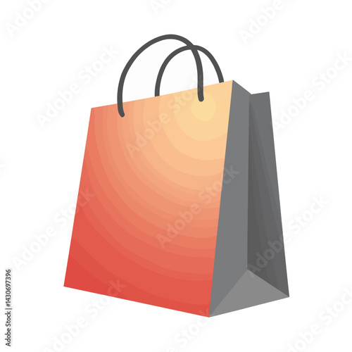 Shopping bag gradient design for sales and promotions  