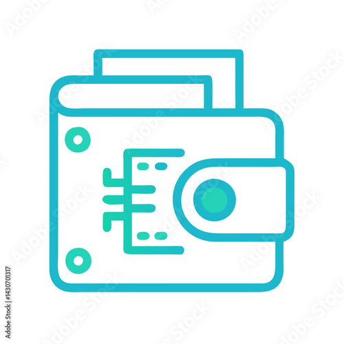 Digital wallet, cryptocurrency, blockchain, secure payment technology vector
