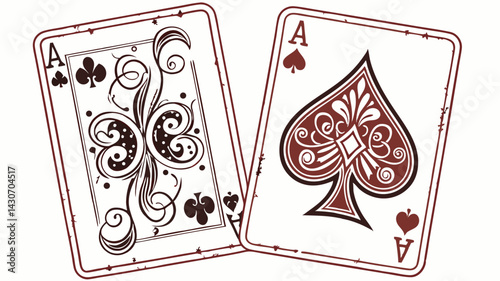 playing cards vector illustration