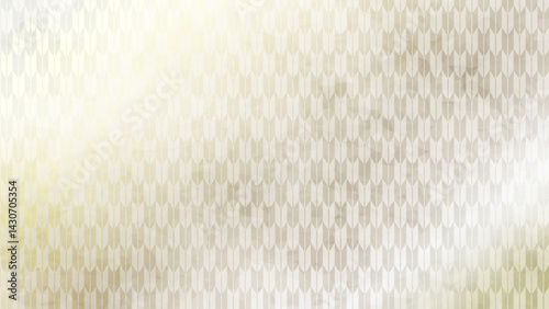 和の背景　銀色の矢絣文様パターン