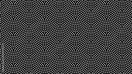 和の背景　モノクロの鮫小紋パターン