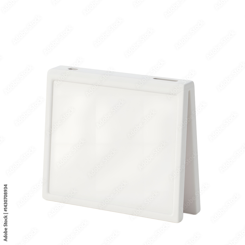 Blank White Sandwich Board Display for Message or Special Promotion Blank White Sandwich Board Display for Message or Special Promotion
