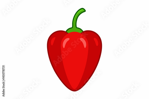 red hot chili pepper vector illustration 