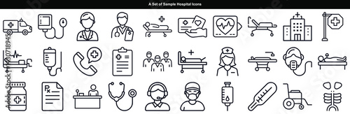 Hospital Icon Set