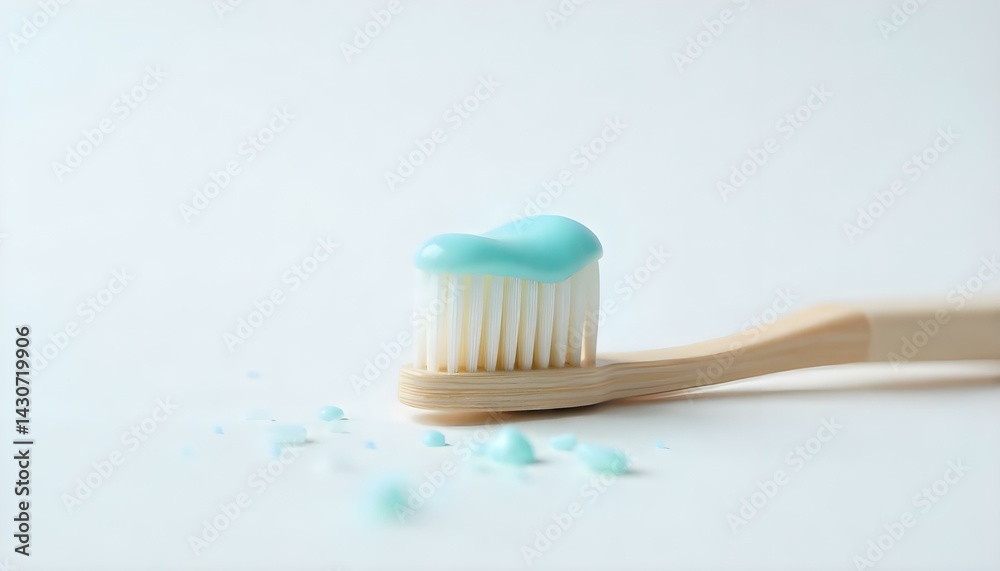 Toothbrush and toothpaste on white background Toothbrush and toothpaste on white background