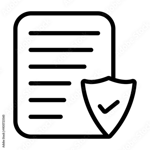 Liability Vector Line Icon Design