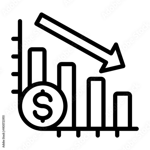Economic Vector Line Icon Design