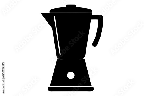 Kitchen blender silhouette vector illustration for recipe books and smoothie preparation graphics in minimalist design for culinary projects, blender, kitchen blender, smoothie, kitchen, appliance