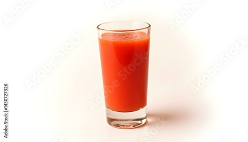 Wallpaper Mural glass of tomato juice isolated on a white background Torontodigital.ca