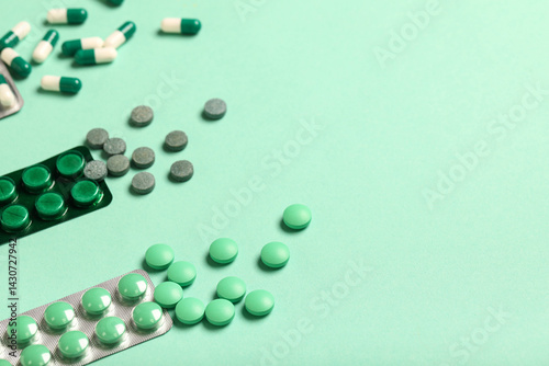 Different pills in blister ...