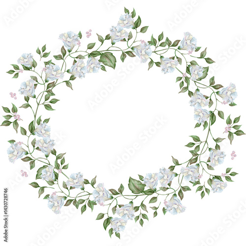 Fototapeta Naklejka Na Ścianę i Meble -  Delicate wreath of  flowers