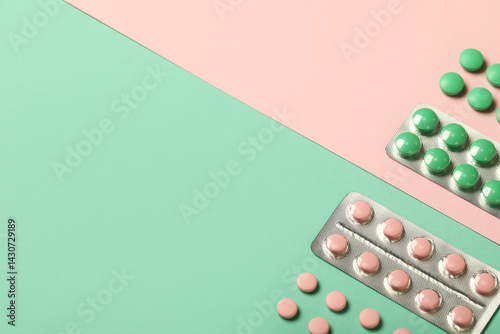 Different pills in blister ...