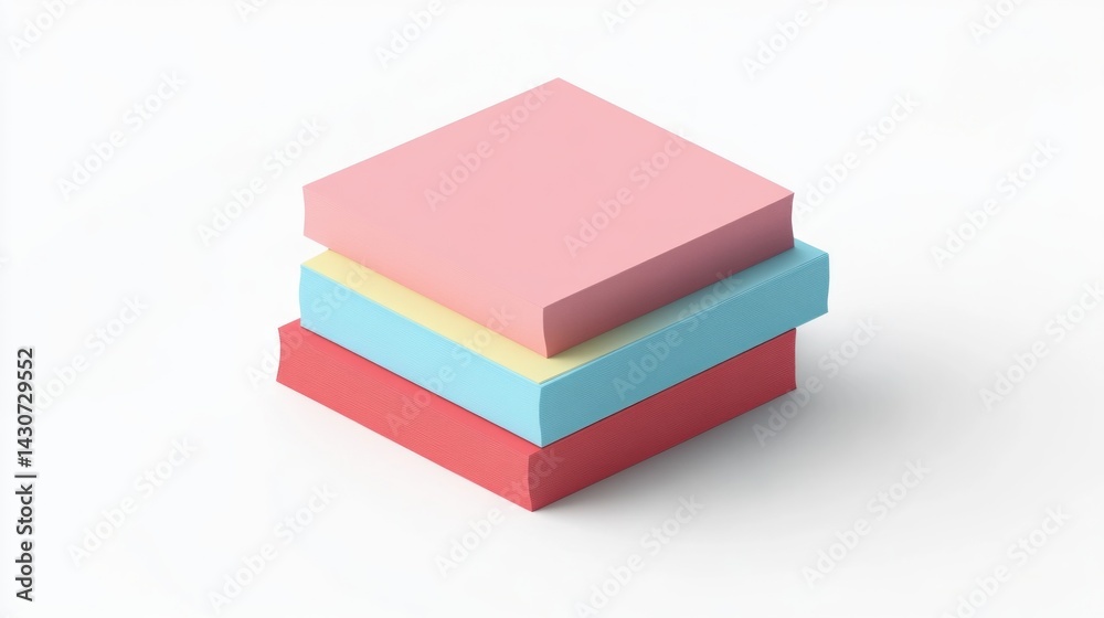 Stack of colorful sticky notes Stack of colorful sticky notes