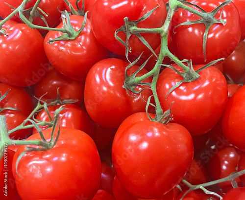 Background of fresh pink tomato 