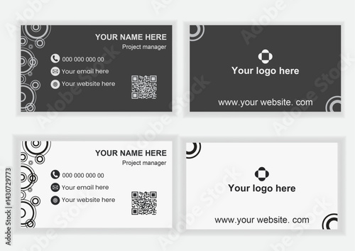 Simple business card layout