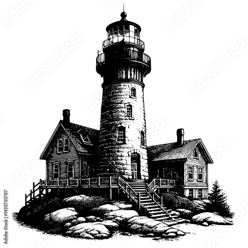 lighthouse on the island