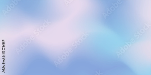 Abstract clear blue sky. Pastel rainbow. Light blue, pink and yellow color vector banner. Pastel gradient sky pattern. Blurred light fuzz colorful gradient background. Vector soft horizontal backdrop