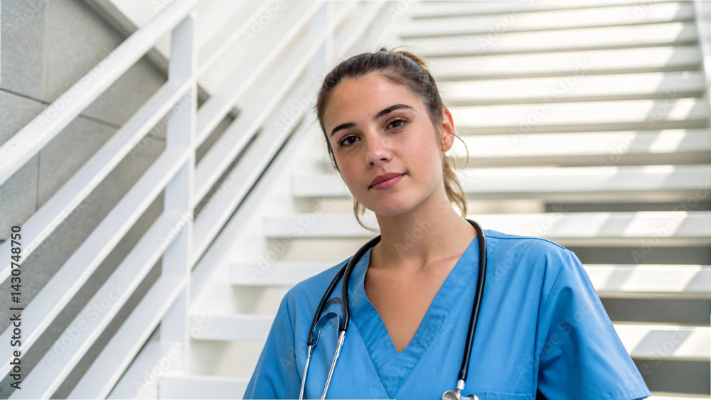 portrait of a smart female doctor portrait of a smart female doctor