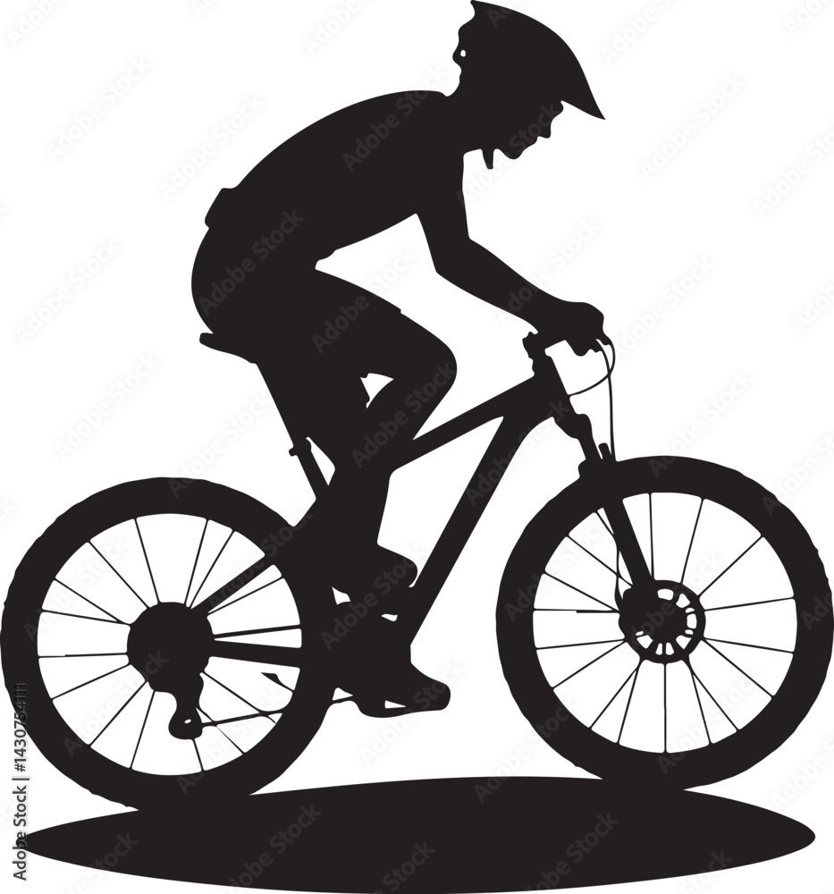 Obraz premium Bicycle rider vector