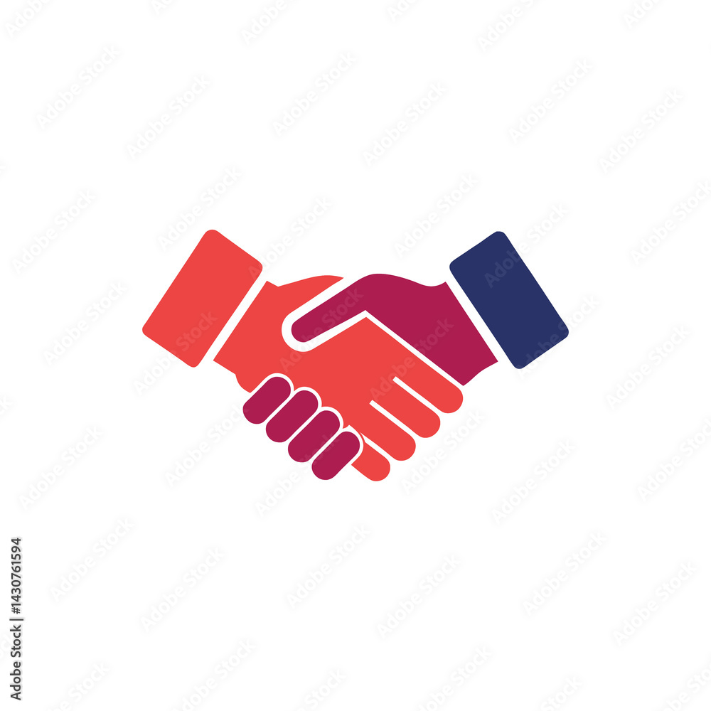 Agreement Handshake Icon isolated on transparent background Agreement Handshake Icon isolated on transparent background