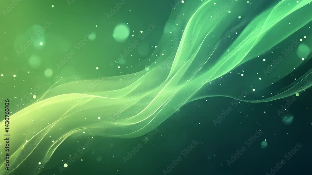 abstract green background with waves