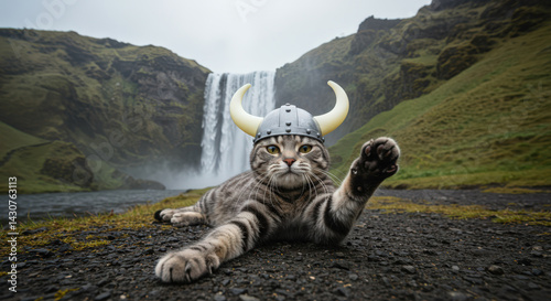 Viking Cat in Iceland
