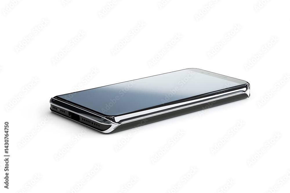 Cutting-Edge Foldable Smartphone with Interactive Hinge Technology Cutting-Edge Foldable Smartphone with Interactive Hinge Technology