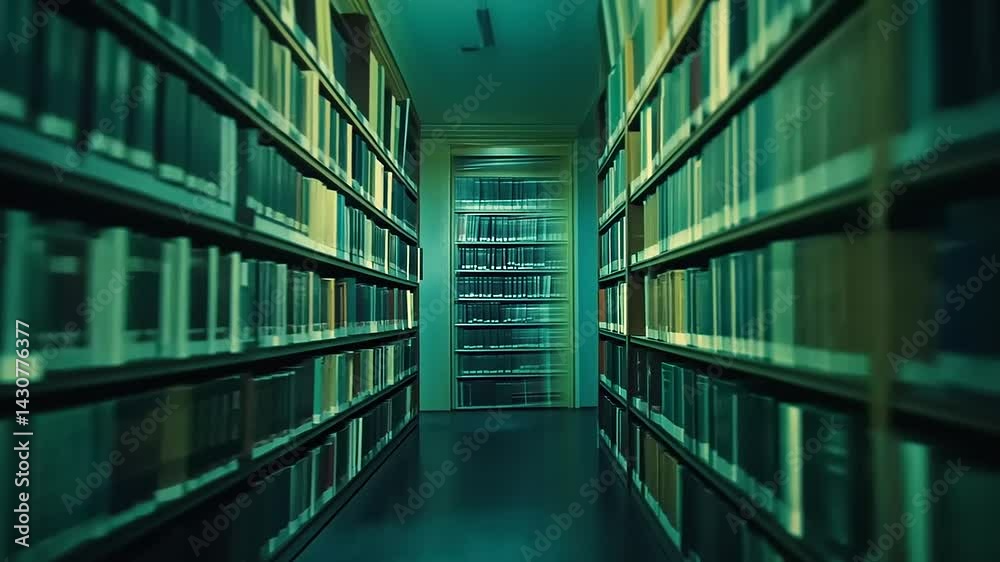 Modern Library with Healthy Atmosphere and Book Shelves