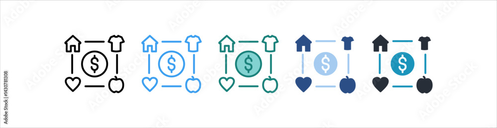 Obraz premium Track Spending Icon