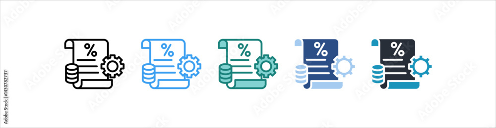 Fototapeta premium Tax Management Icon