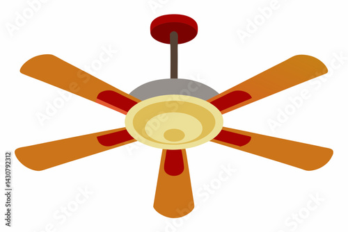 fan vector on white background