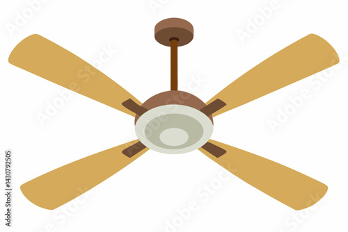 fan vector on white background