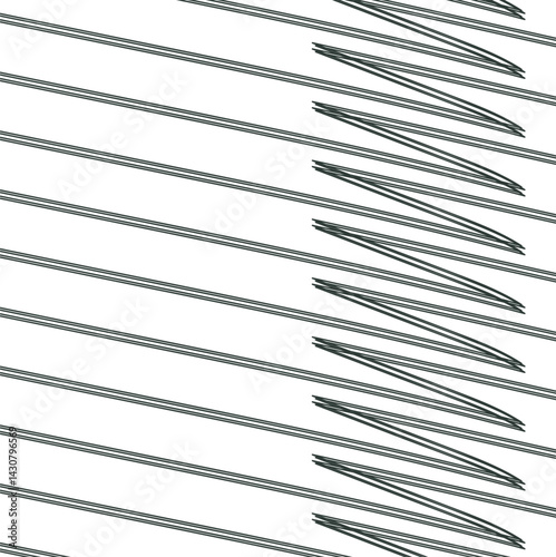 The double lines form diagonal angular stripes and are repeated.