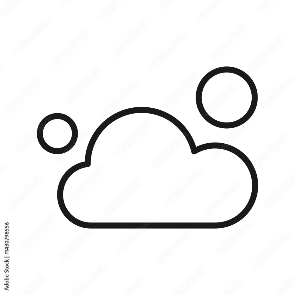 Smoke vector icon in line style. Simple and minimalist industrial and factory theme icons Smoke vector icon in line style. Simple and minimalist industrial and factory theme icons