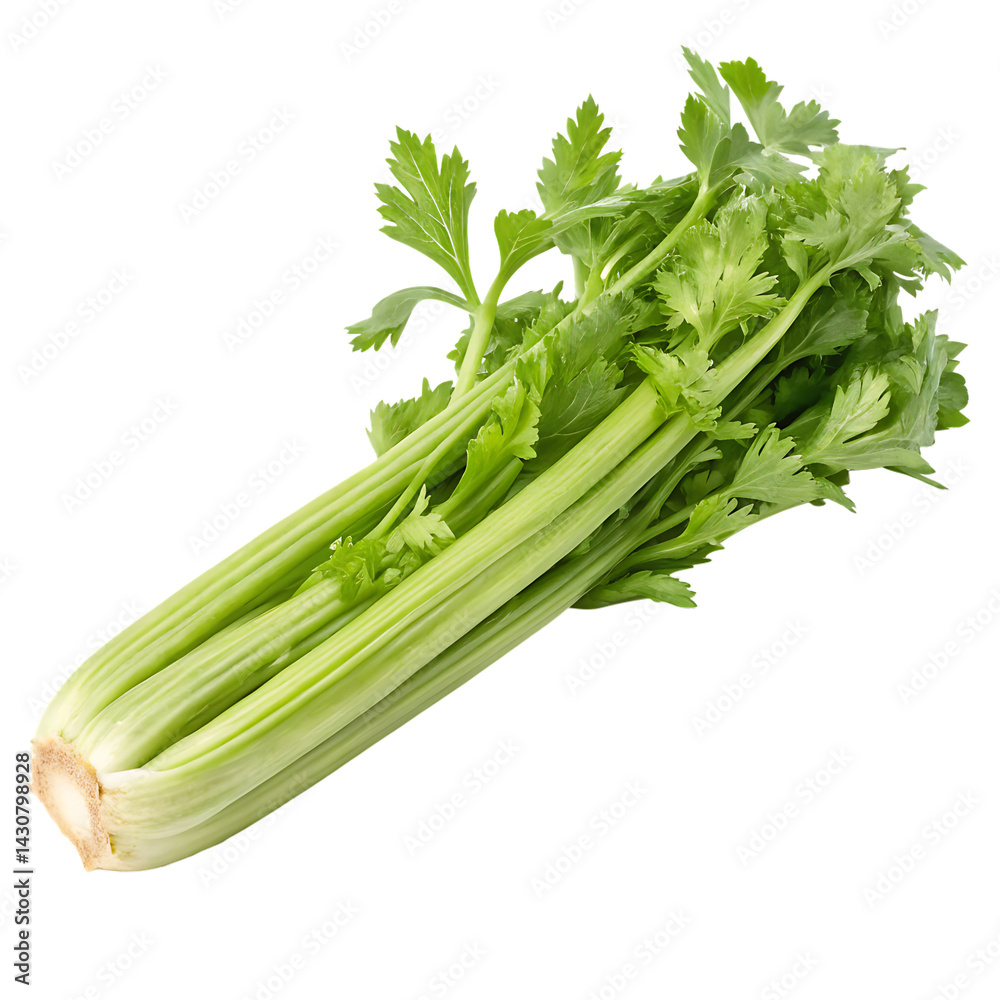 A celery isolated on a transparent background A celery isolated on a transparent background