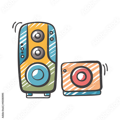 audio equipment Copy icon, audio equipment Copy vector illustration-simple illustration of audio equipment Copy, perfect for audio equipment Copy logos and icons