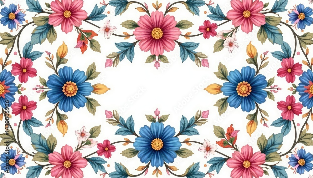 Intricate floral damask pattern in soft pastels, botanical, retro, wall decor Intricate floral damask pattern in soft pastels, botanical, retro, wall decor