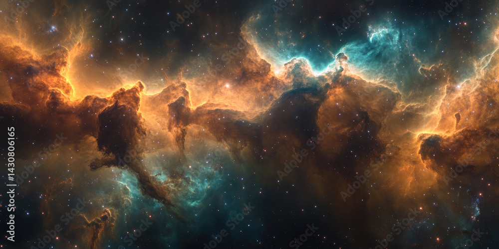 A Vibrant and Colorful Cosmic Scene with Swirling Clouds and Stars, Displaying a Creative Explosion of Colors A Vibrant and Colorful Cosmic Scene with Swirling Clouds and Stars, Displaying a Creative Explosion of Colors