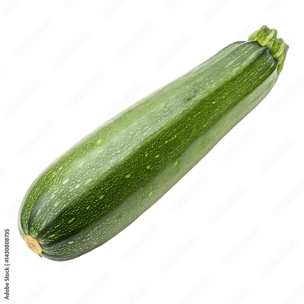 A zucchini isolated on a transparent background A zucchini isolated on a transparent background