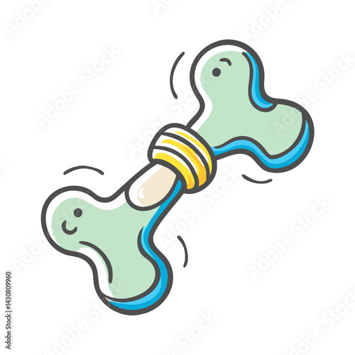 chew toy icon, chew toy vector illustration-simple illustration of chew toy, perfect for chew toy logos and icons