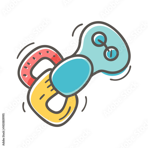 chew toy icon, chew toy vector illustration-simple illustration of chew toy, perfect for chew toy logos and icons