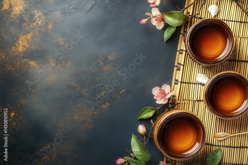 high quality picture of chinese new year composition with tea