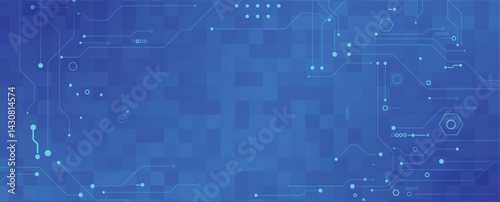 Circuit abstract background for science and business presentation
