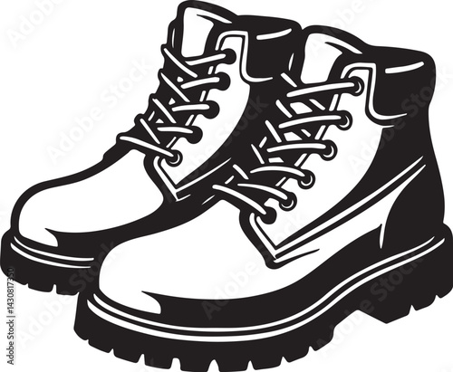 vector illustration of a pair of shoes