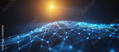 Abstract Network Connection: Digital Landscape of Global Interconnectivity