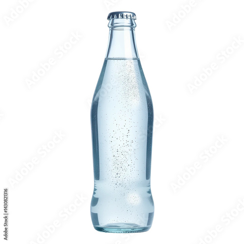 Wallpaper Mural Glass Bottle of Sparkling Water on Transparent Background Torontodigital.ca