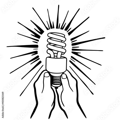 Light bulb handle Electrical Engineer Vector Art