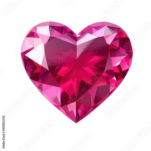 Wallpaper Mural Heart-Shaped Diamond on Transparent Background Torontodigital.ca