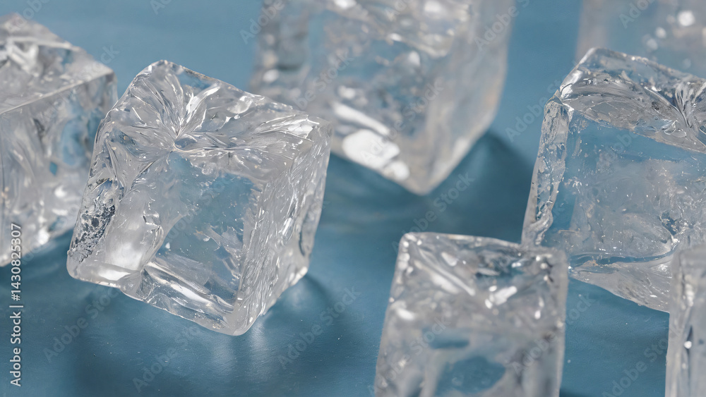 Obraz premium melting ice cubes